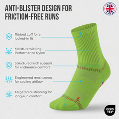 The Runner’s Sock. Volt Green